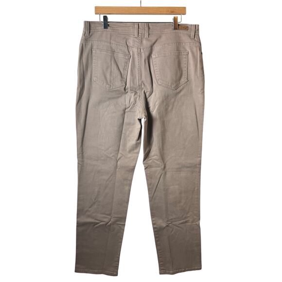 Gloria Vanderbilt Tan Jeans Women’s Size 16 Straight Leg Stretch Casual Comfort - Picture 4 of 11
